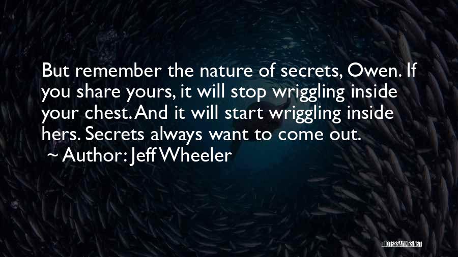 Secrets Come Out Quotes By Jeff Wheeler