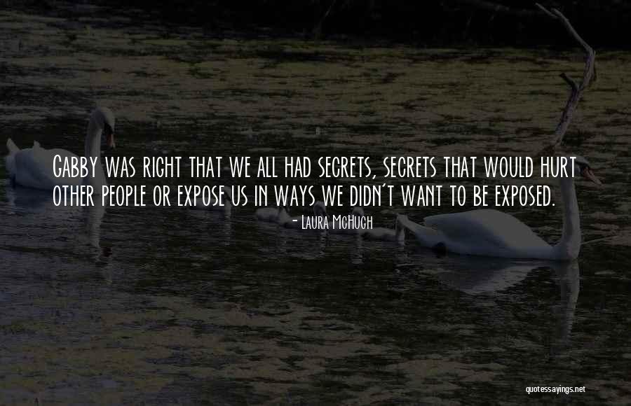 Secrets Exposed Quotes By Laura McHugh