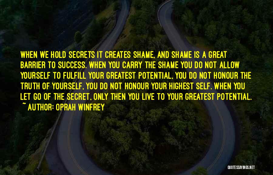 Secrets Of Success In Life Quotes By Oprah Winfrey