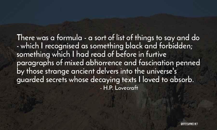 Secrets Of The Universe Quotes By H.P. Lovecraft Secrets Of The Universe Quotes By H.P. Lovecraft