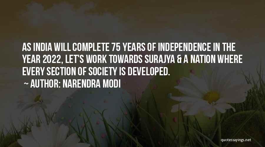 Section Quotes By Narendra Modi