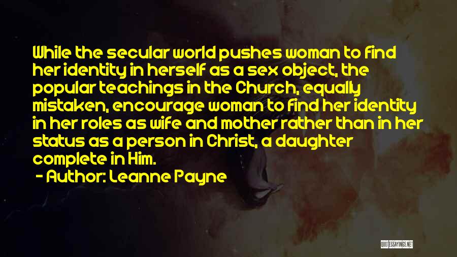 Secular Quotes By Leanne Payne