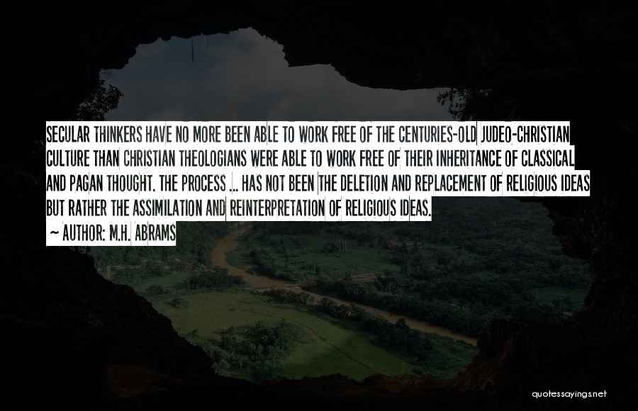 Secular Quotes By M.H. Abrams