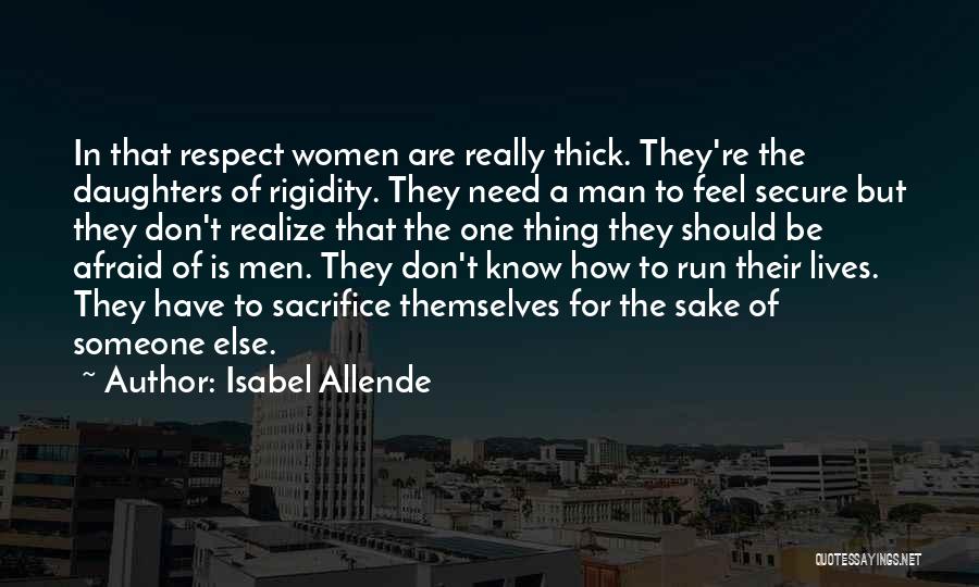Secure Man Quotes By Isabel Allende
