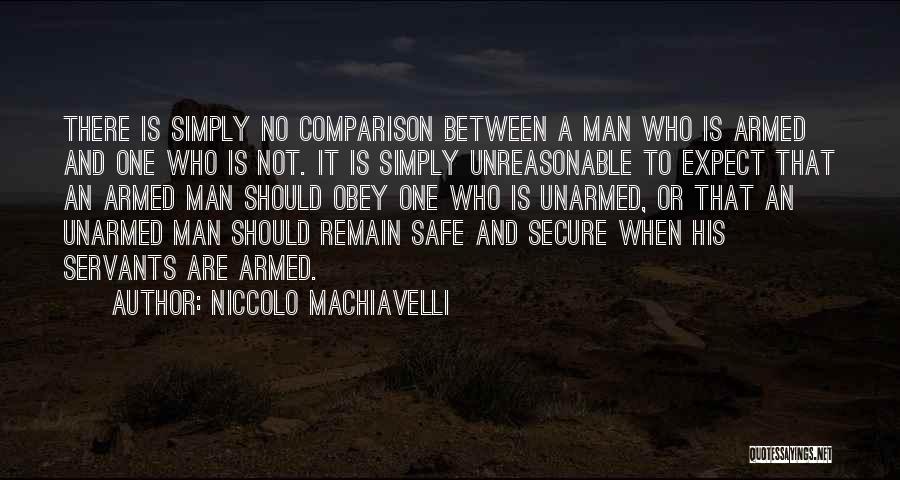 Secure Man Quotes By Niccolo Machiavelli