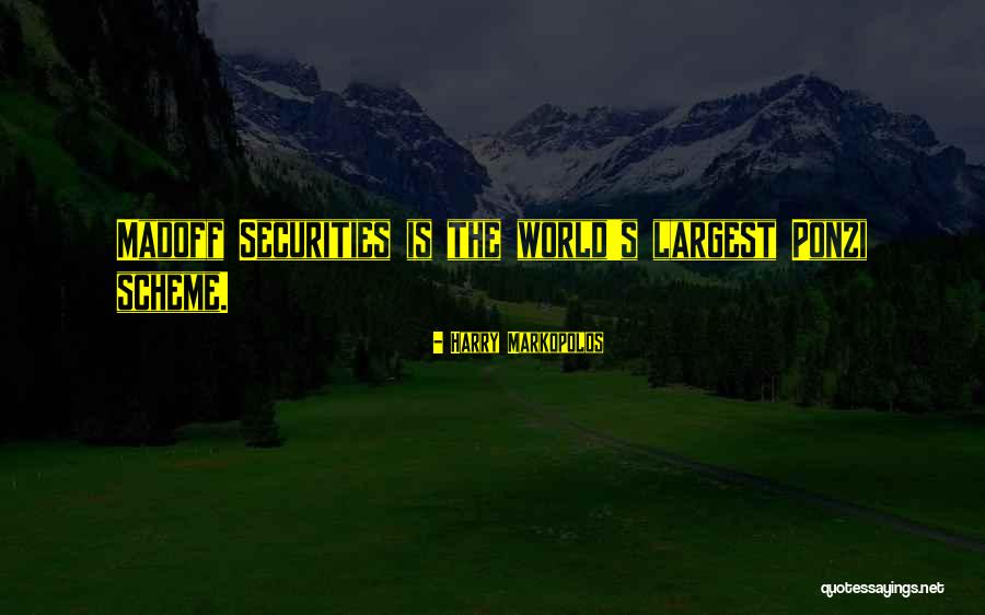 Securities Quotes By Harry Markopolos