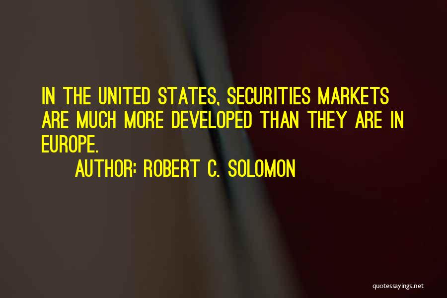 Securities Quotes By Robert C. Solomon