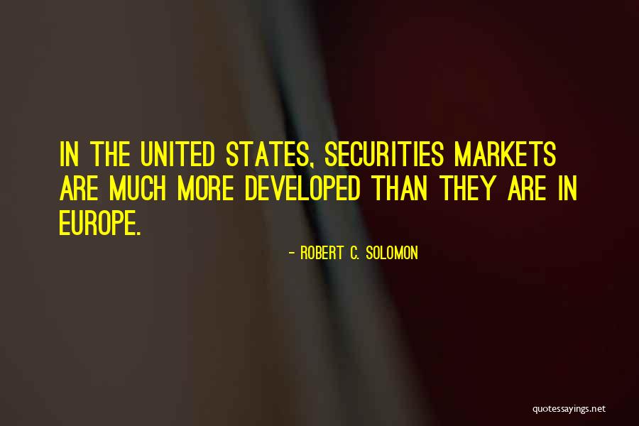 Securities Quotes By Robert C. Solomon