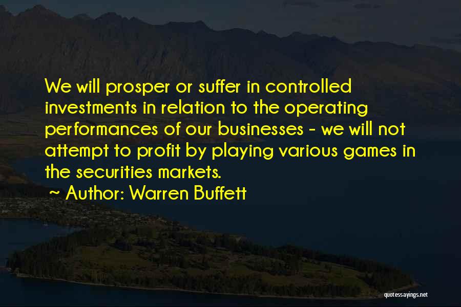 Securities Quotes By Warren Buffett