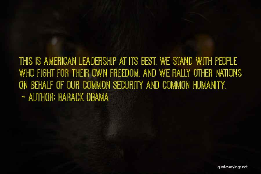 Security And Freedom Quotes By Barack Obama