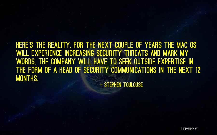 Security Company Quotes By Stephen Toulouse Security Company Quotes By Stephen Toulouse