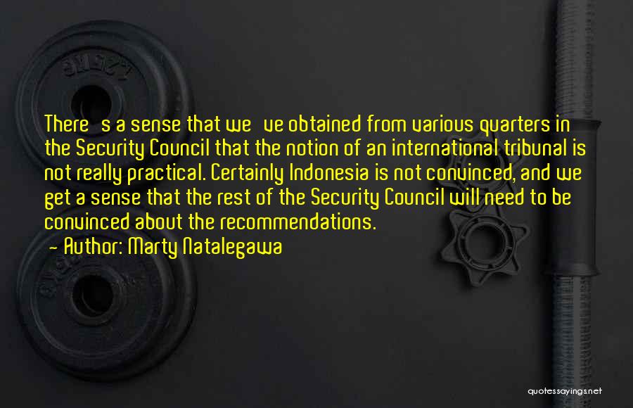 Security Council Quotes By Marty Natalegawa