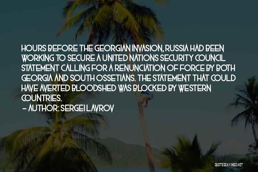 Security Council Quotes By Sergei Lavrov