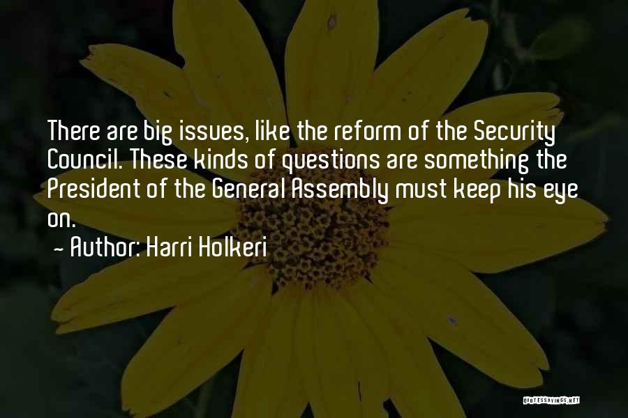 Security Council Reform Quotes By Harri Holkeri