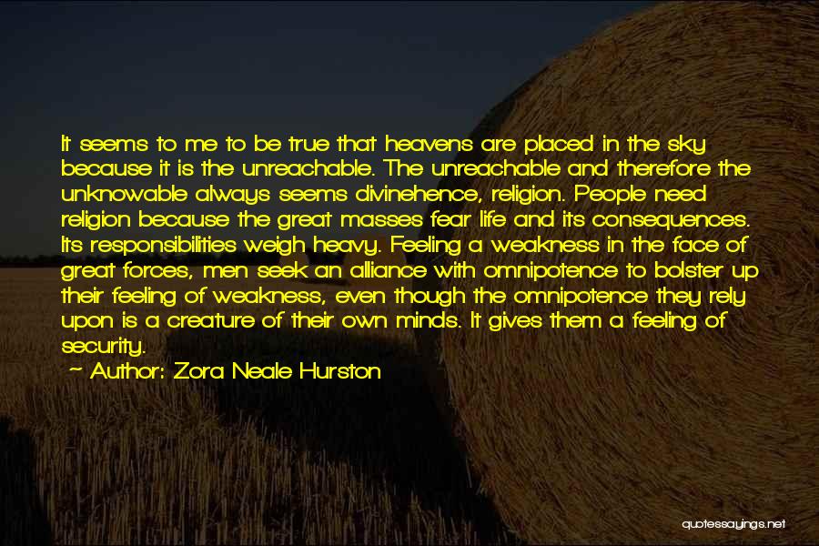 Security Forces Quotes By Zora Neale Hurston