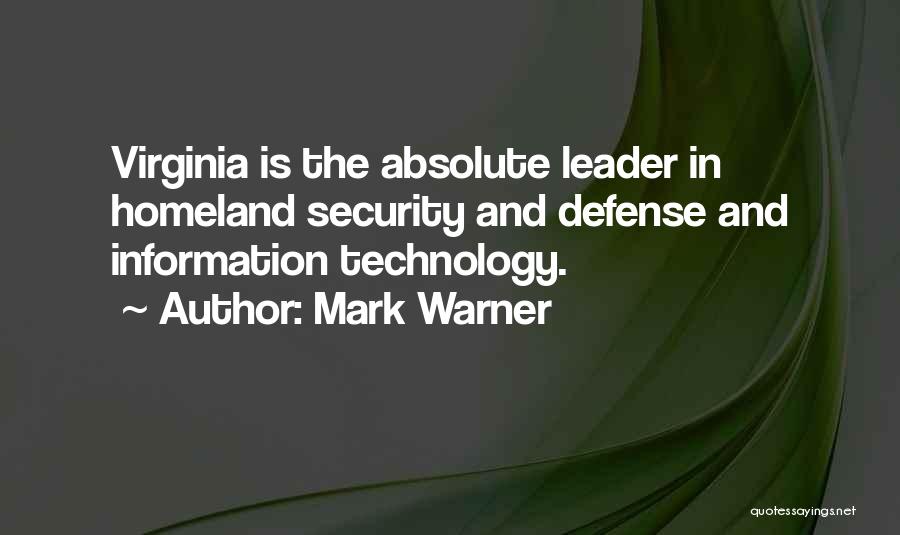 Security Information Quotes By Mark Warner