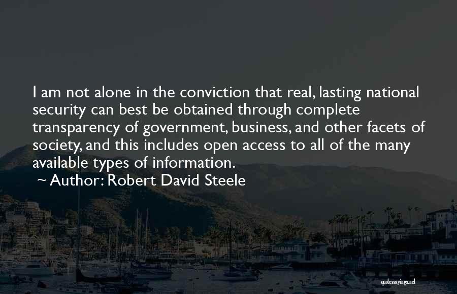 Security Information Quotes By Robert David Steele