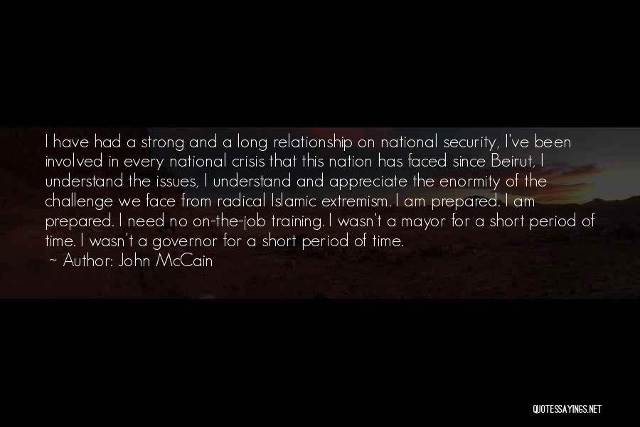 Security Job Quotes By John McCain