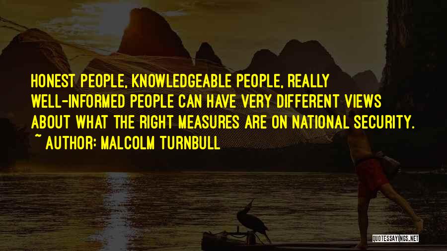 Security Measures Quotes By Malcolm Turnbull