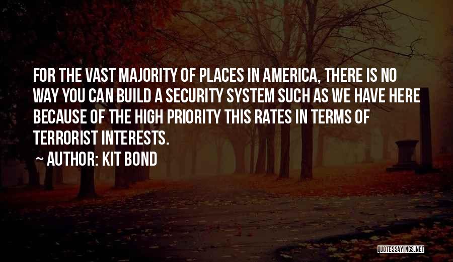 Security System Quotes By Kit Bond