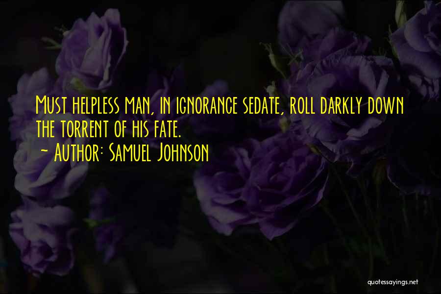 Sedate Quotes By Samuel Johnson