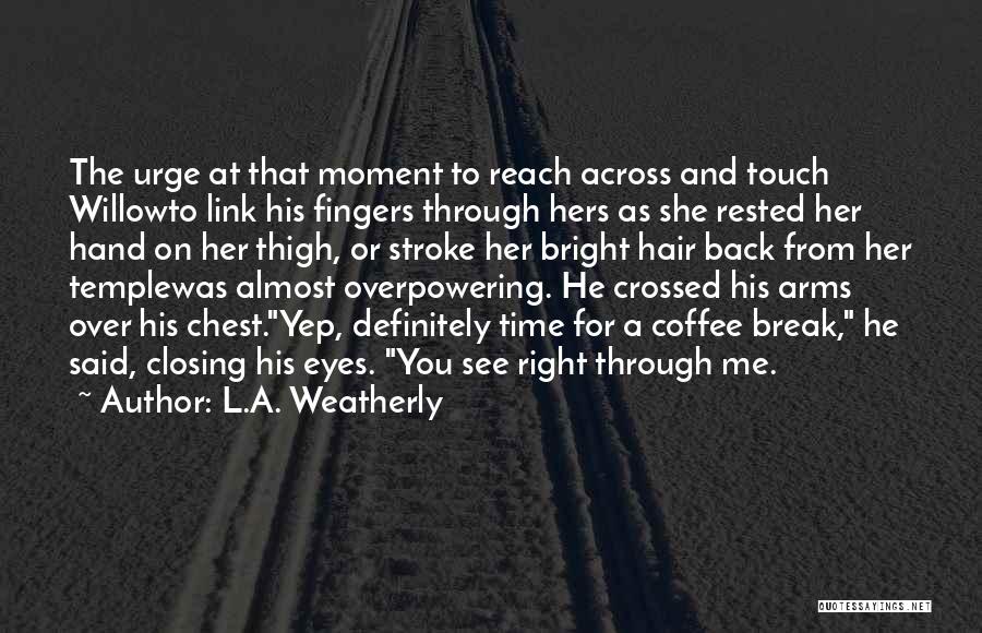 See Right Through Me Quotes By L.A. Weatherly