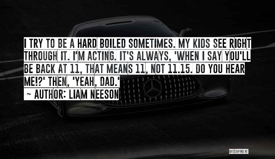 See Right Through Me Quotes By Liam Neeson