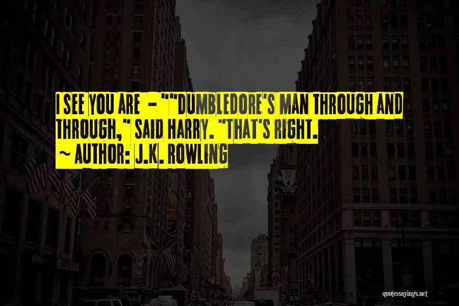 See Right Through You Quotes By J.K. Rowling