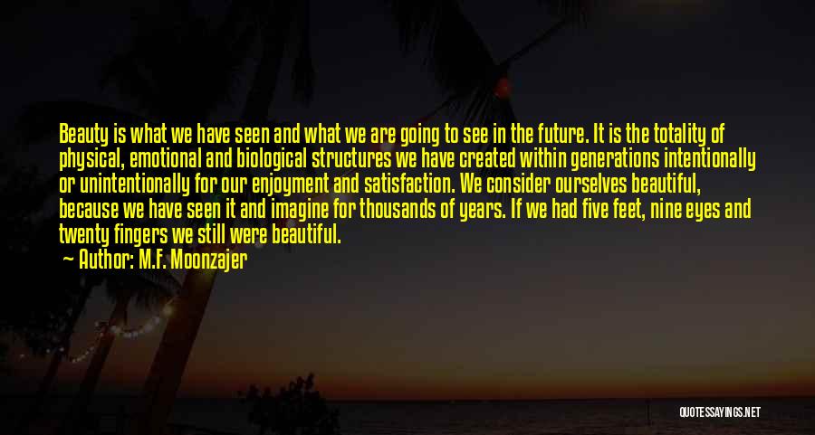 See The Future Quotes By M.F. Moonzajer