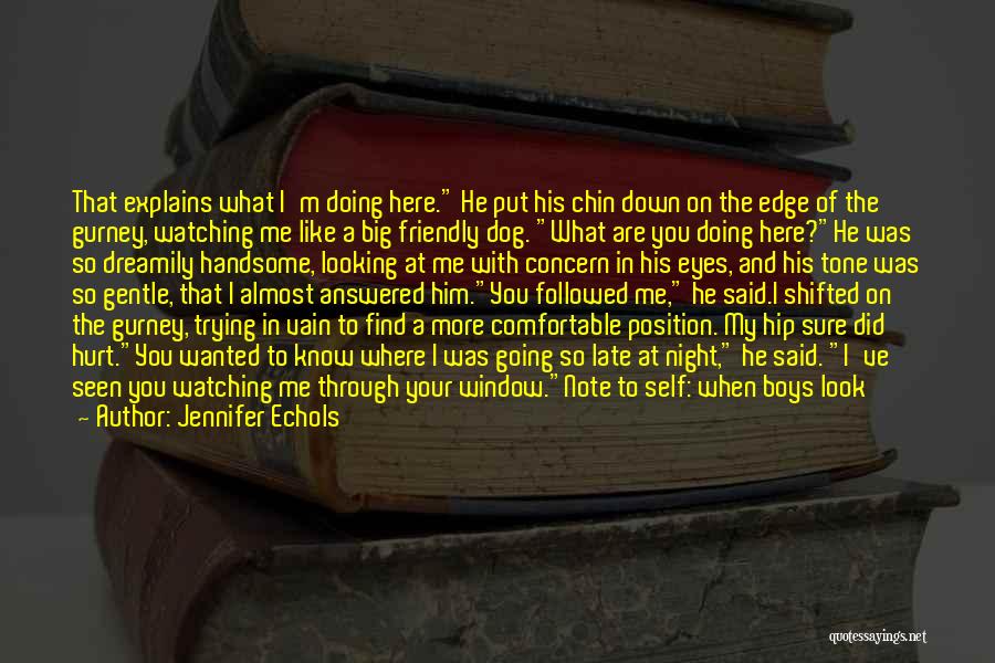 See The Hurt In Her Eyes Quotes By Jennifer Echols