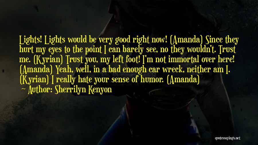 See The Hurt In Her Eyes Quotes By Sherrilyn Kenyon