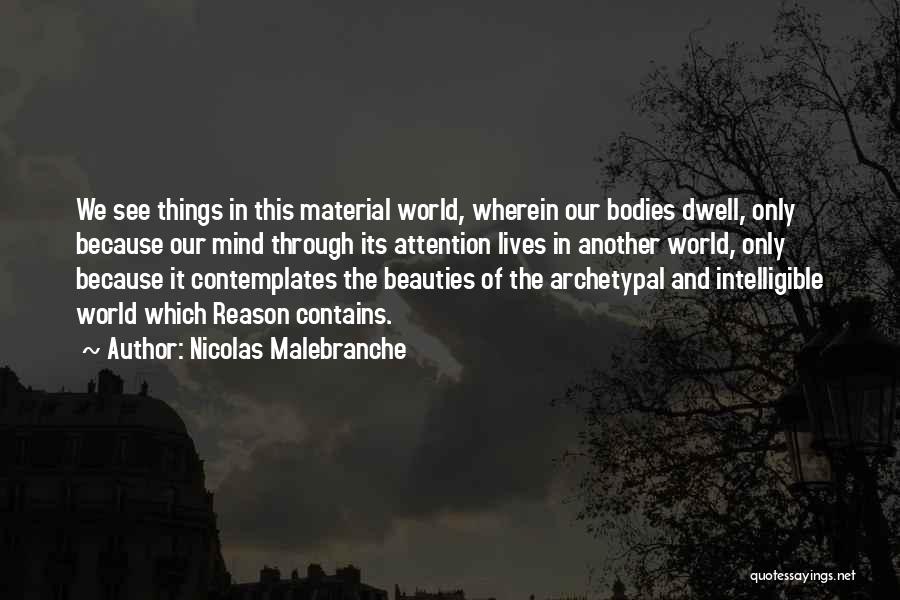 See The World Through Quotes By Nicolas Malebranche