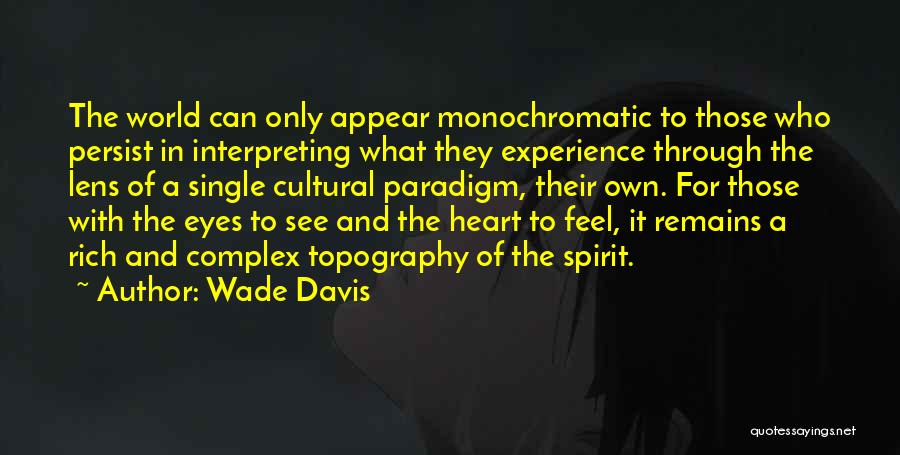 See Through Lens Quotes By Wade Davis