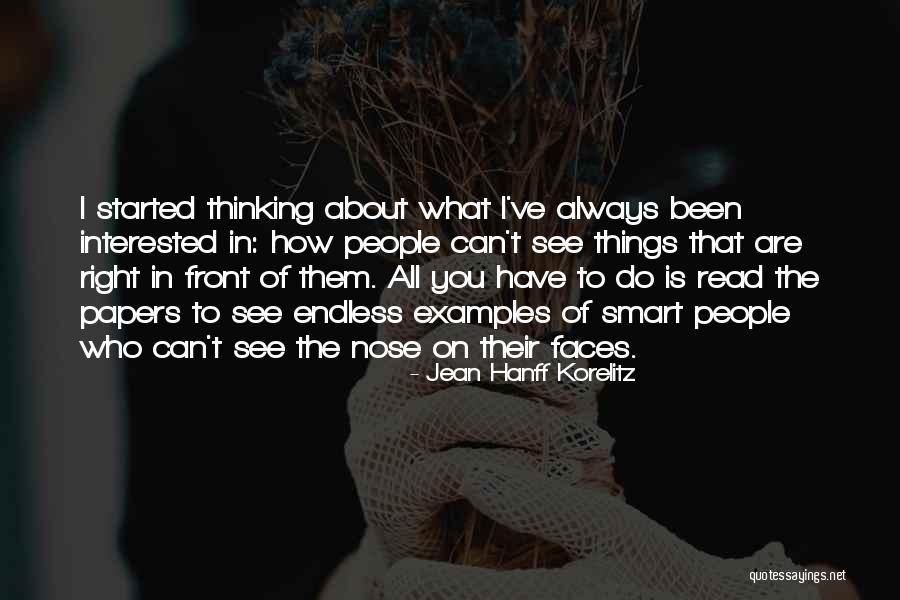 See What Right In Front Of You Quotes By Jean Hanff Korelitz See What Right In Front Of You Quotes By Jean Hanff Korelitz