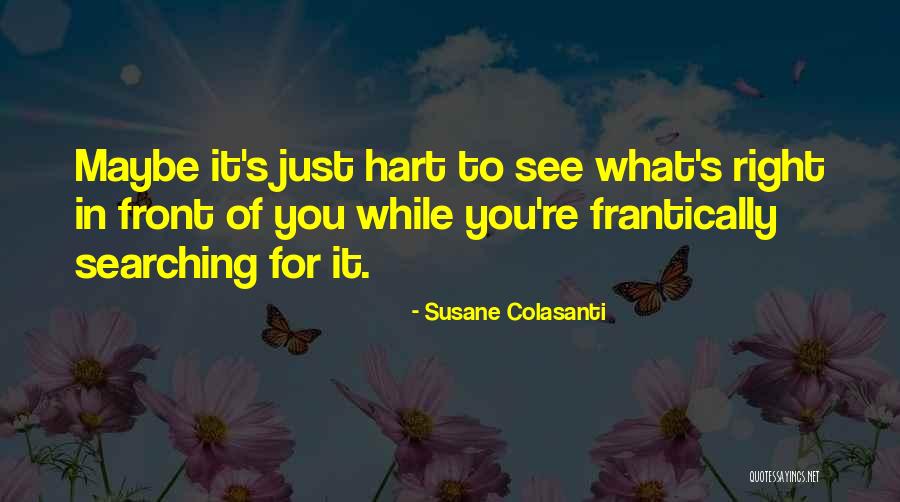 See What Right In Front Of You Quotes By Susane Colasanti See What Right In Front Of You Quotes By Susane Colasanti