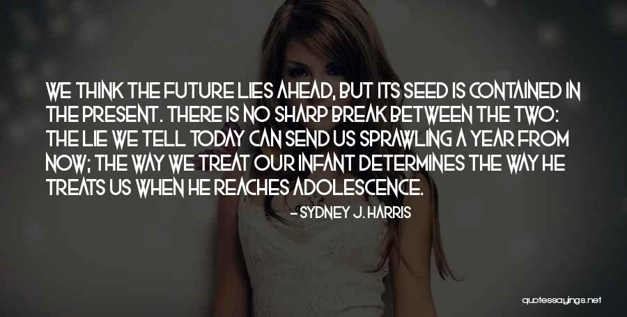 Seed Your Future Quotes By Sydney J. Harris Seed Your Future Quotes By Sydney J. Harris