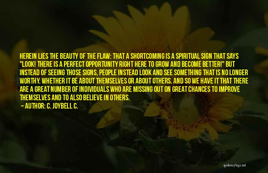 Seeing Beauty In Others Quotes By C. JoyBell C.