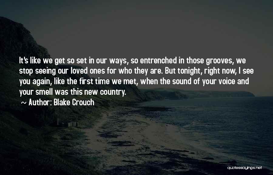 Seeing Each Other Again Quotes By Blake Crouch