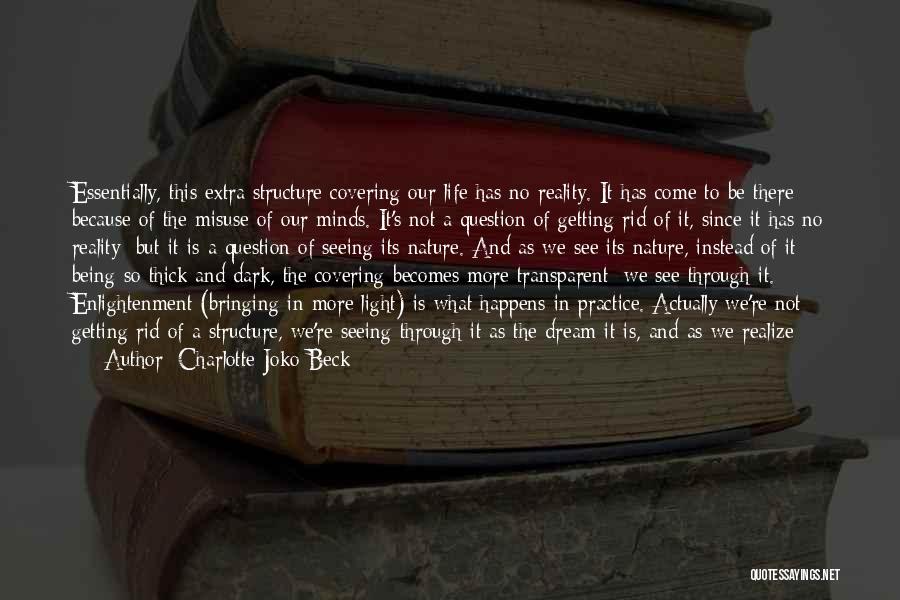Seeing In The Dark Quotes By Charlotte Joko Beck