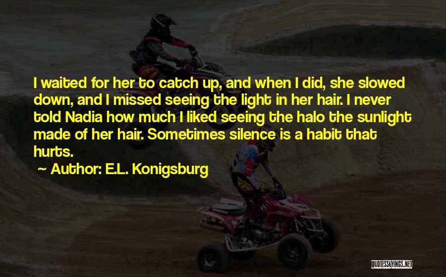 Seeing Something That Hurts Quotes By E.L. Konigsburg