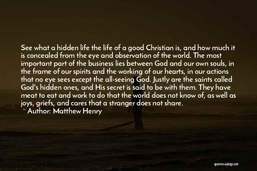 Seeing The Good In Life Quotes By Matthew Henry