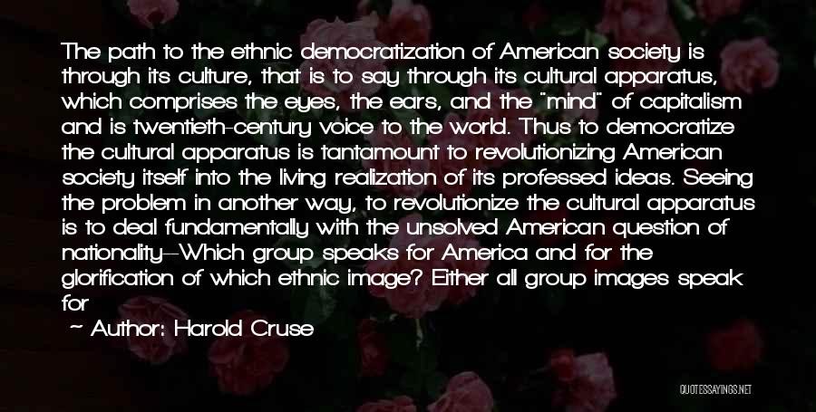 Seeing The World Through Eyes Quotes By Harold Cruse