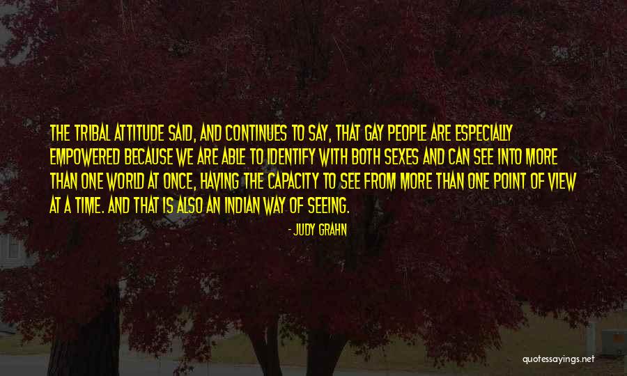 Seeing Things From Others Point Of View Quotes By Judy Grahn