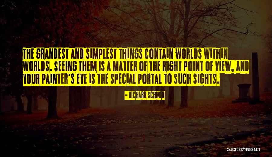 Seeing Things From Others Point Of View Quotes By Richard Schmid