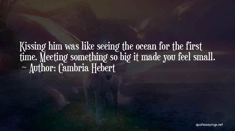 Seeing You For The First Time Quotes By Cambria Hebert