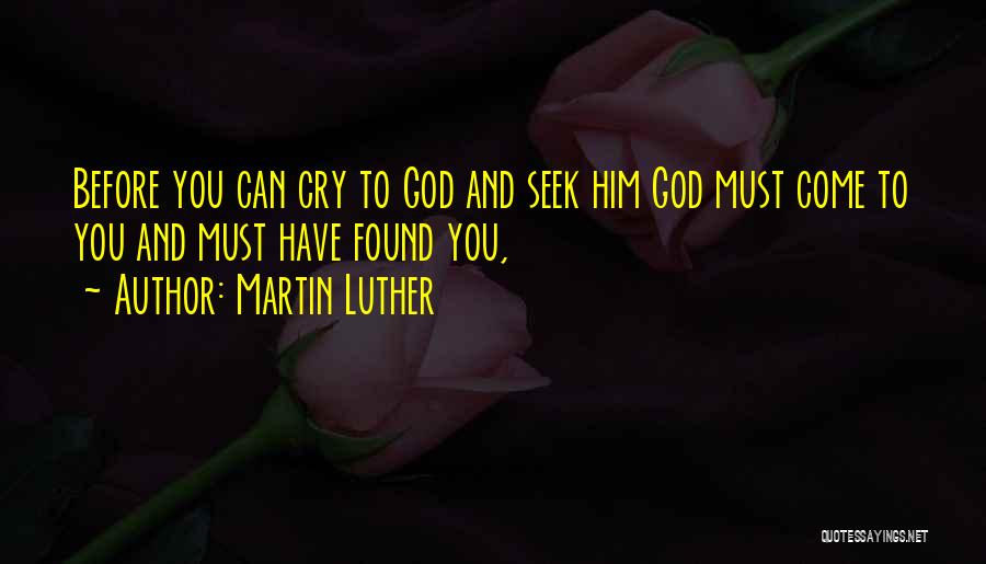 Seek And Found Quotes By Martin Luther