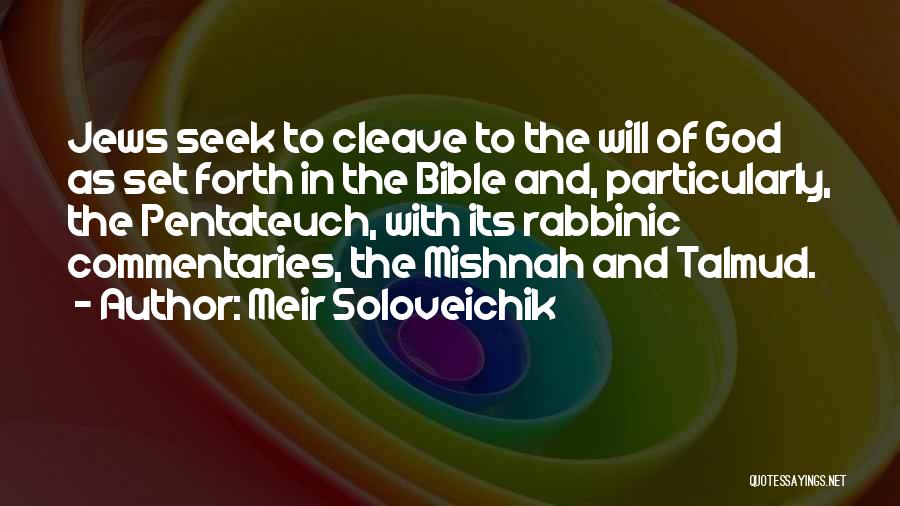 Seek Bible Quotes By Meir Soloveichik