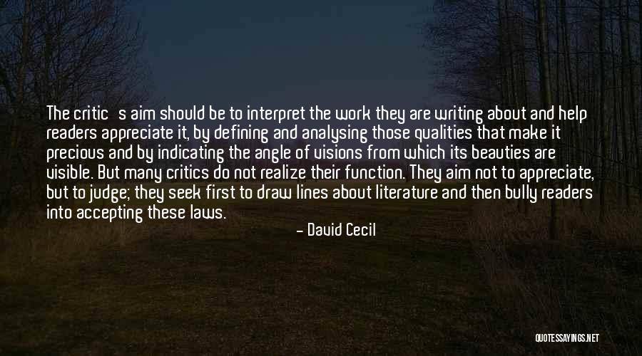 Seek Help Quotes By David Cecil Seek Help Quotes By David Cecil