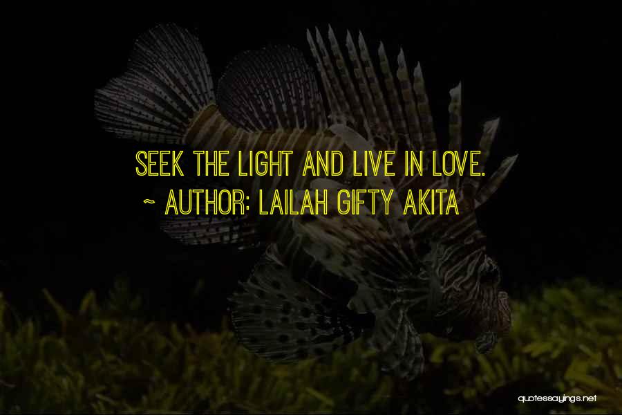 Seek The Light Quotes By Lailah Gifty Akita