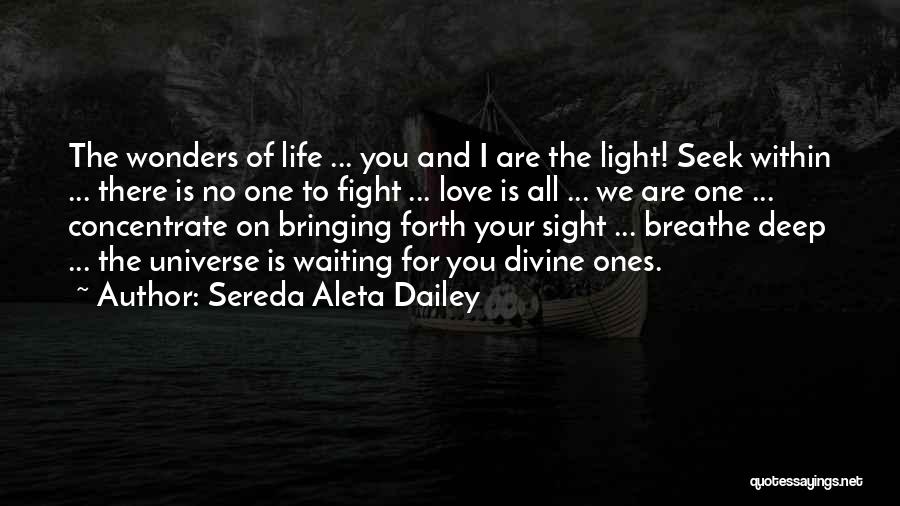 Seek The Light Quotes By Sereda Aleta Dailey